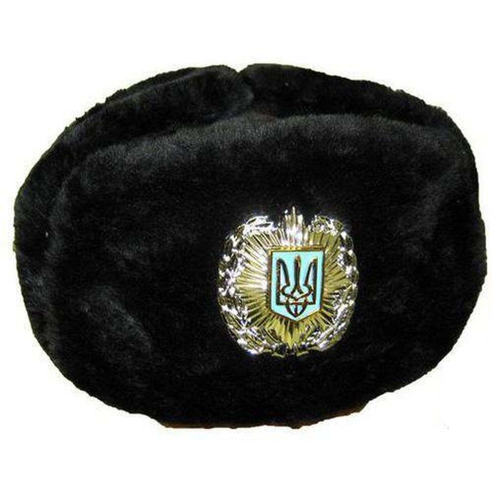 ORIGINAL Pelzmütze, Ukrainische Polizei, Gr.59, Schapka