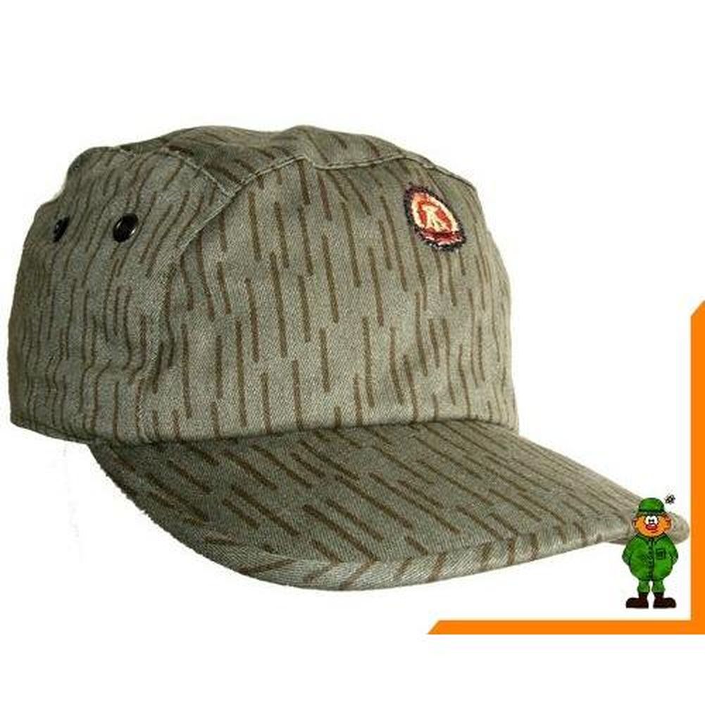 NVA Feldmütze mit Schirm, Base Cap, strichtarn, DDR