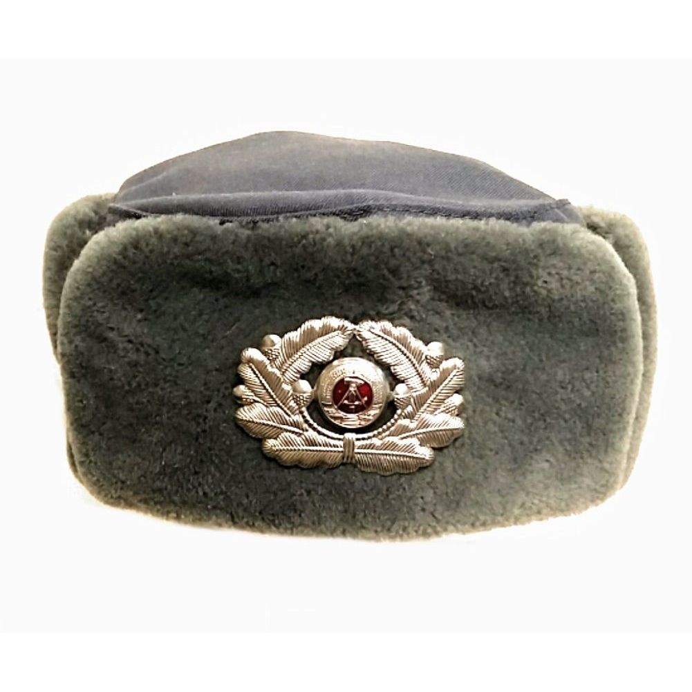 NVA Damen Wintermütze Größe 53 - 60 Offizier Original BäFo Mütze DDR Winter