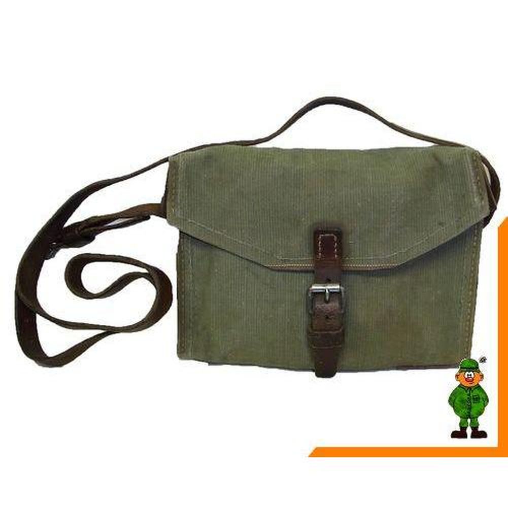 CH Armee Sattlertasche Umhängetasche mit Riemen Leder