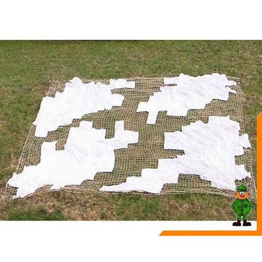 Original Norw. Schneetarnnetz, Tarnnetz, weiß 7m x 7m