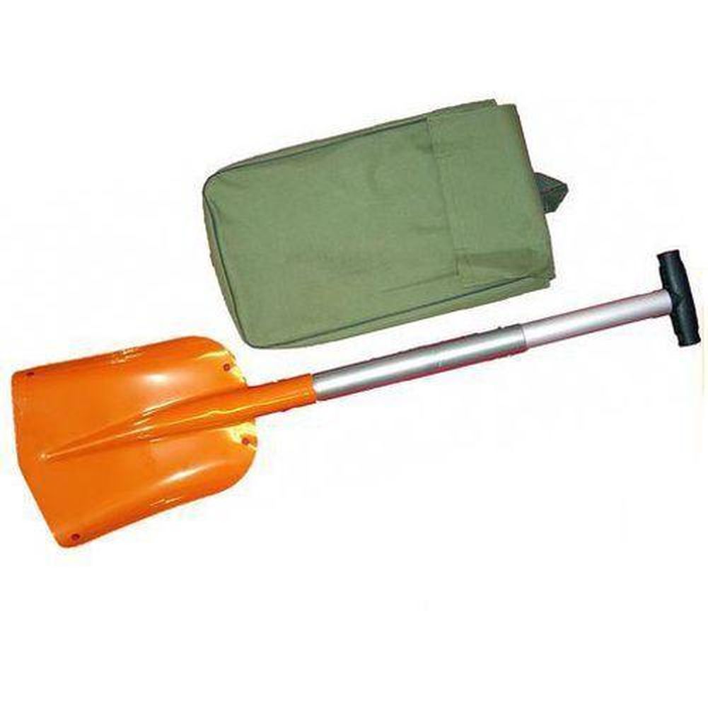 NEU Orange Schneeschaufel Alu teleskopisch