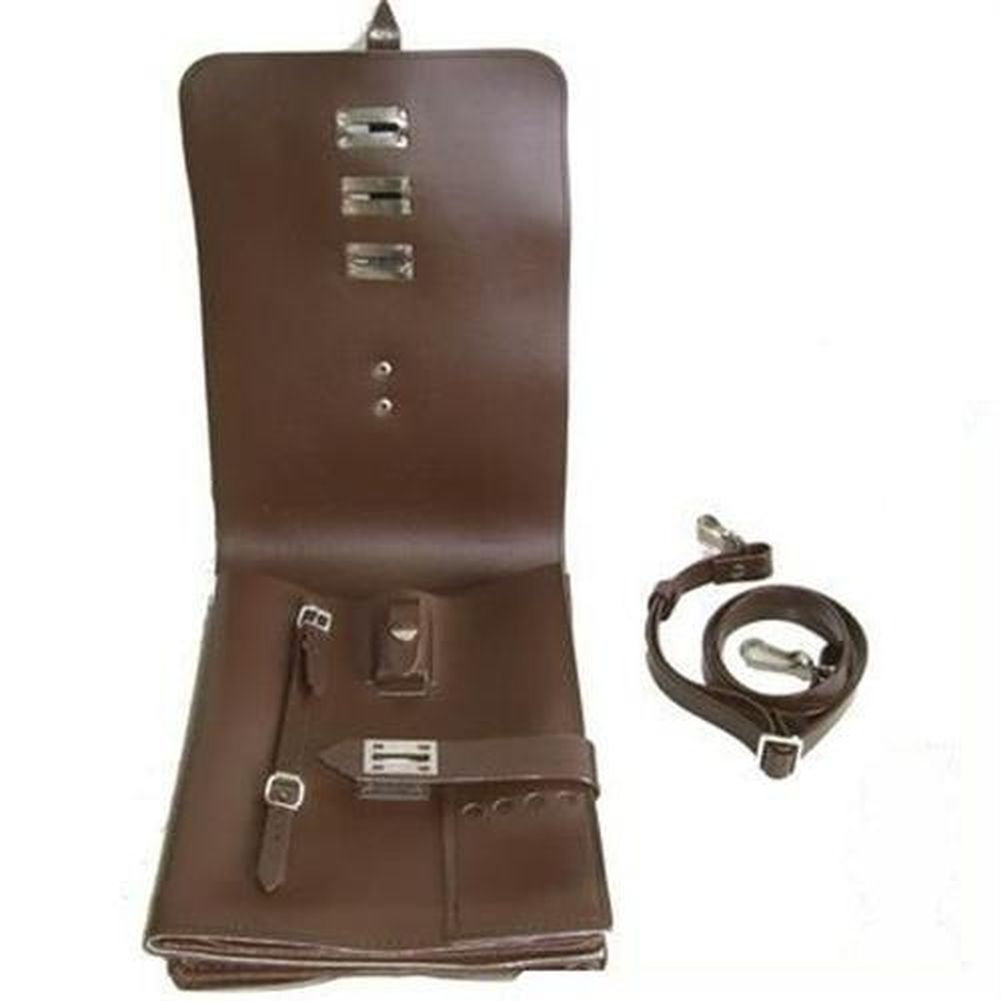 Original NVA Kartentasche Umhängetasche braun Offizier